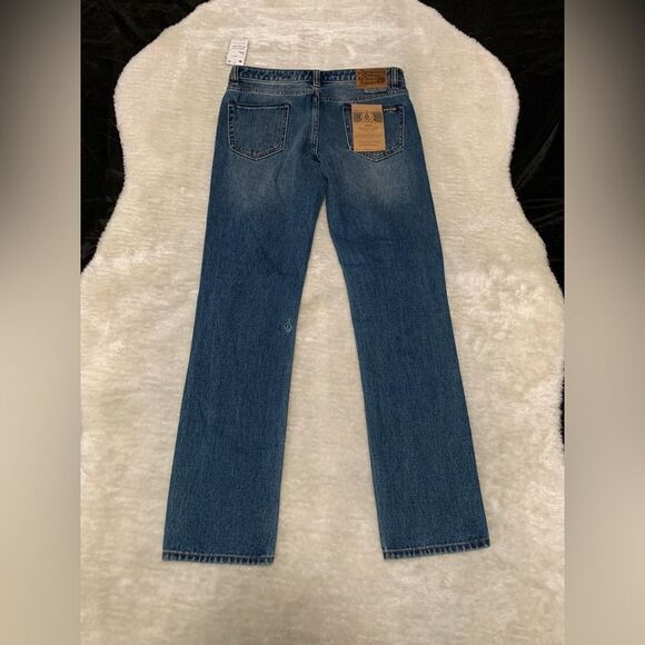 New Volcom Mens Denim Slim Fit Denim Jeans Youth 29x29 Pants - Picture 7 of 8